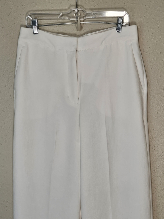 Aritzia The Limitless Pant Crepette Wide Leg High Rise Light Birch Size 12 - Picture 5 of 8